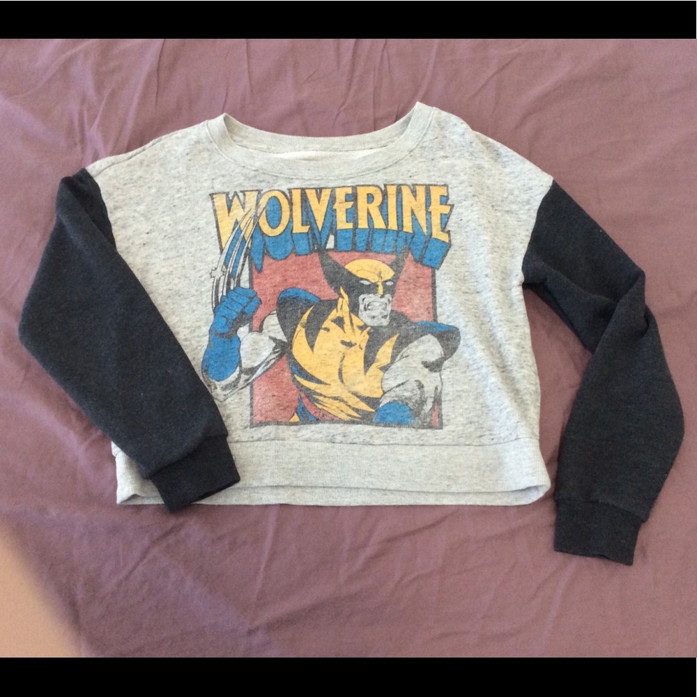 Marvel Wolverine Crop Sweatshirt